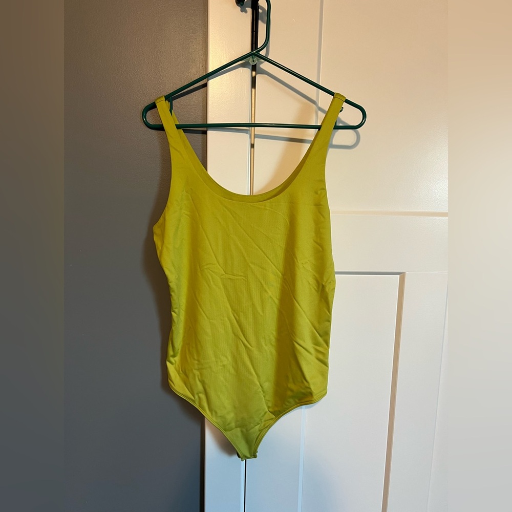 Lime green Abercrombie and Fitch bodysuit